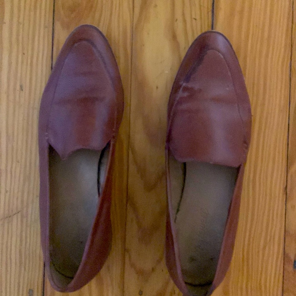 Madewell brown leather loafers